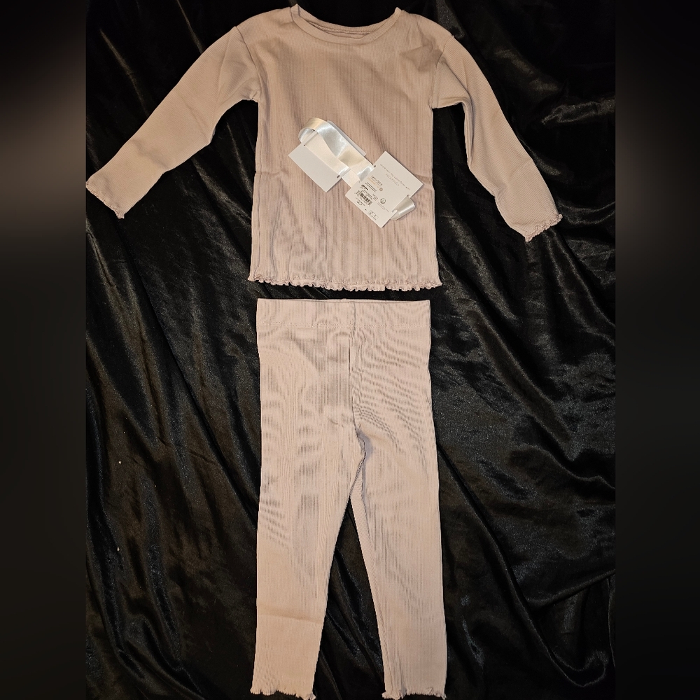 Baby Little Co. by Lauren Conrad Lettuce-Edge Top & Pants Little 24 Mon NWT